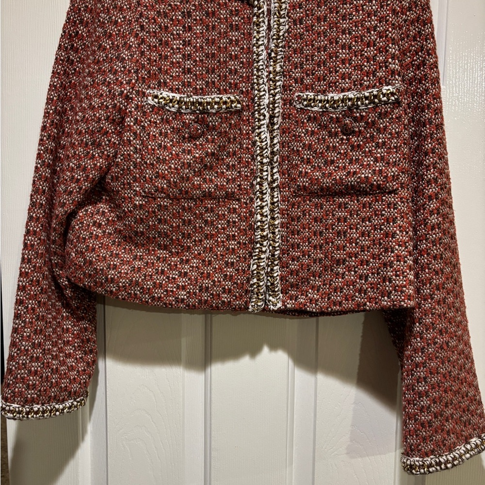 Women's Rust Tweed Jacket